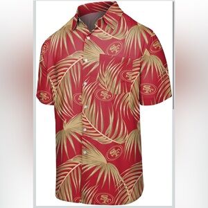 Men's FOCO SF 49ers Tropical Print Shirt